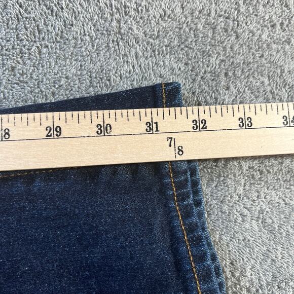 Ralph Lauren Jeans Womens 32 Blue Dark Wash Denim Classic Boot‎ Mid Rise Stretch - Picture 11 of 13